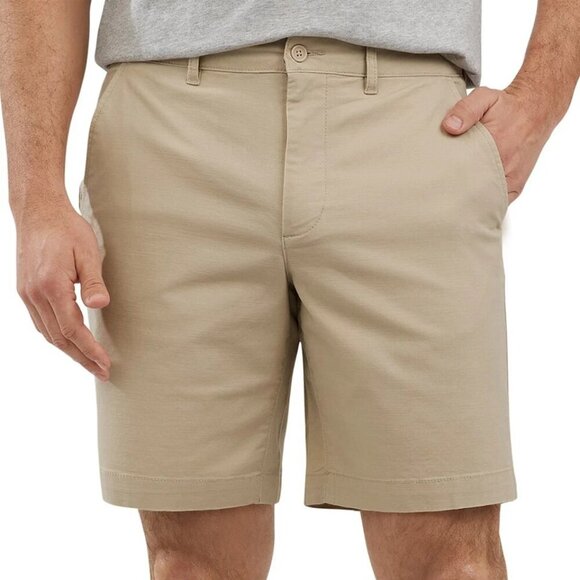 NEW Lands' End Men's 40 Khaki Chino Shorts Traditional Fit 9" Inseam - Picture 1 of 8